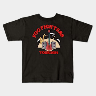 Foo Fighters Tour 2024 T shirt Red Kids T-Shirt